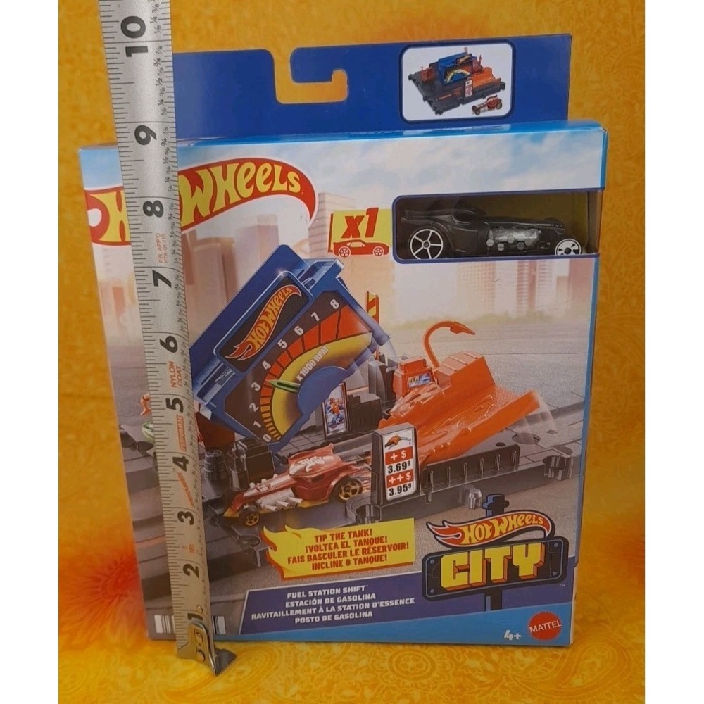 Hot Wheels City Fuel Station Shift Track Set Sealed Mattel Toy Car HKX45 - Picture 11 of 11